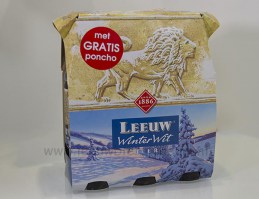 Leeuw winterwit sixpack poncho